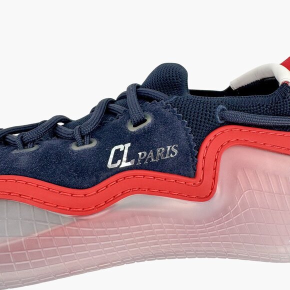 Christian Louboutin Arpoador Navy Drawstring Sock Sneakers Size 39 US 9 Women's - Picture 9 of 16